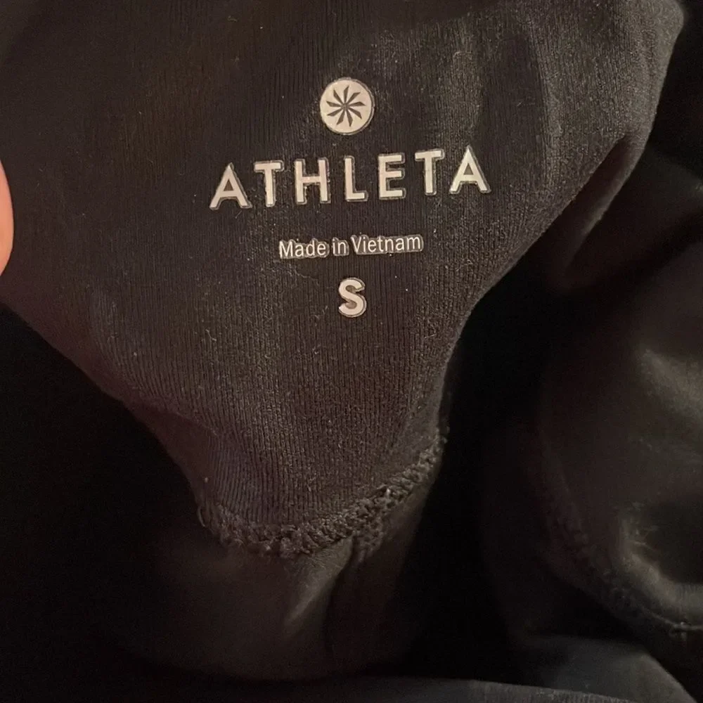 Athleta High Rise Gleam Tight Leggings Black S